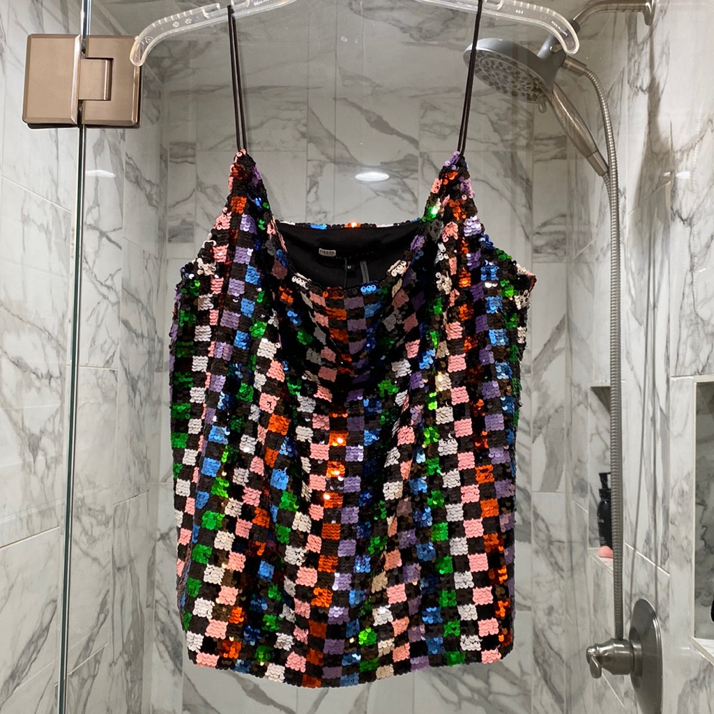 Sequence Checkered Top
